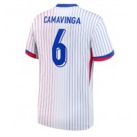 Fotbalové Dres Francie Eduardo Camavinga #6 Venkovní ME 2024 Krátký Rukáv